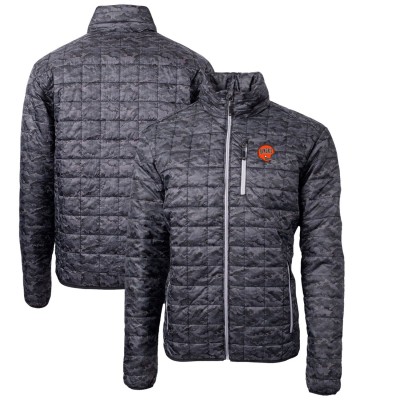 Куртка Cincinnati Bengals Cutter & Buck Throwback Logo Rainier Eco Insulated Printed Puffer - Black