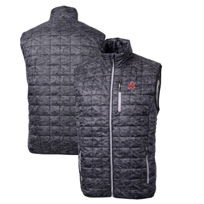 Жилетка Tampa Bay Buccaneers Cutter & Buck Throwback Logo Rainier Eco Insulated Printed Puffer - Black