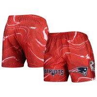 New England Patriots Pro Standard Allover Marble Print Shorts - Red