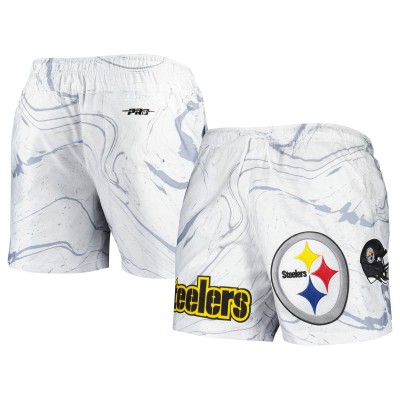 Шорты Pittsburgh Steelers Pro Standard Allover Marble Print - White