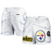 Шорты Pittsburgh Steelers Pro Standard White Allover Marble Print Шорты Pittsburgh Steelers Pro Standard White Allover Marble Print