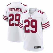 Игровая джерси Talanoa Hufanga San Francisco 49ers Nike Away Game Player - White