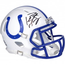 Autographed Indianapolis Colts Peyton Manning Fanatics Authentic Riddell 1995-2003 Throwback Logo Speed Mini Helmet