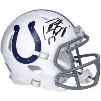 Autographed Indianapolis Colts Peyton Manning Fanatics Authentic Riddell 2004-2019 Throwback Logo Speed Mini Helmet