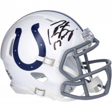 Autographed Indianapolis Colts Peyton Manning Fanatics Authentic Riddell 2004-2019 Throwback Logo Speed Mini Helmet