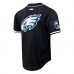 Рубашка с коротким рукавом A.J. Brown Philadelphia Eagles Pro Standard Mesh Baseball - Black