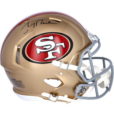 Autographed San Francisco 49ers Jerry Rice Fanatics Authentic Riddell Speed authentic helmet