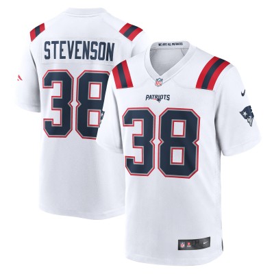 Игровая джерси Rhamondre Stevenson New England Patriots Nike - White