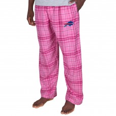 Buffalo Bills Concepts Sport Ultimate Plaid Flannel Pajama Pants - Pink