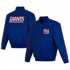 Куртка New York Giants JH Design Poly-Twill Varsity - Royal
