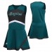 Girls Дошкольникам Philadelphia Eagles Green Two-Piece Cheer Captain Jumper Dress with Bloomers Set