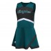 Girls Дошкольникам Philadelphia Eagles Green Two-Piece Cheer Captain Jumper Dress with Bloomers Set