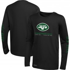 New York Jets Agility Long Sleeve T-Shirt - Black