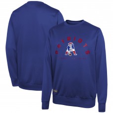 New England Patriots Combine Authentic Line Blocker Pullover Sweatshirt - Navy