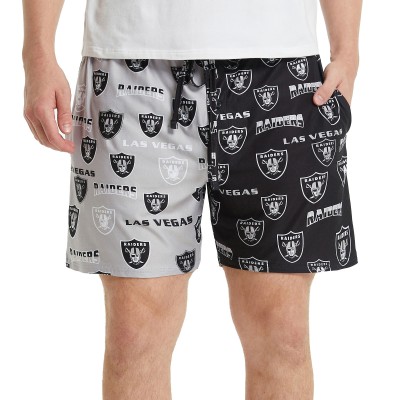 Шорты Las Vegas Raiders Concepts Sport Breakthrough AOP Knit Split - Black/Gray