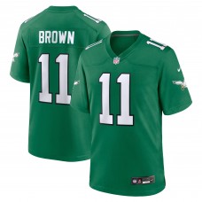 Подростковая  игровая джерси Philadelphia Eagles A.J. Brown Nike Kelly Green Game