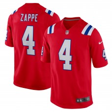 Игровая джерси Bailey Zappe New England Patriots Nike Alternate - Red