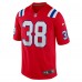 Игровая джерси Rhamondre Stevenson New England Patriots Nike Alternate - Red