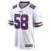 Игровая джерси Matt Milano Buffalo Bills Nike Away Game Player - White