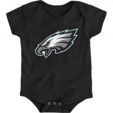 Newborn & Малышам Philadelphia Eagles Black Team Logo Bodysuit
