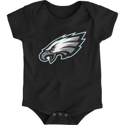 Newborn & Малышам Philadelphia Eagles Black Team Logo Bodysuit