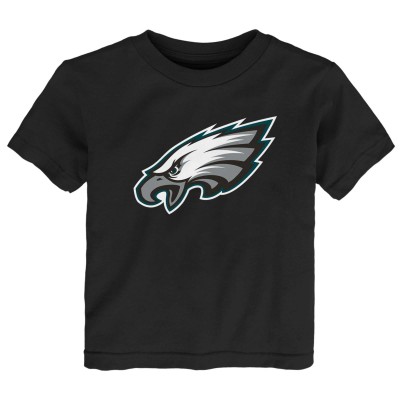 Toddler Philadelphia Eagles Black Primary Logo T-Shirt