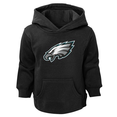 Toddler Philadelphia Eagles Black Logo Pullover Hoodie