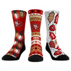 Три пары носков San Francisco 49ers Rock Em Socks Youth Holiday