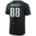Футболка с номером Dallas Goedert Philadelphia Eagles Icon - Black