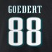 Футболка с номером Dallas Goedert Philadelphia Eagles Icon - Black