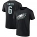 Футболка с номером DeVonta Smith Philadelphia Eagles Icon - Black Футболка с номером DeVonta Smith Philadelphia Eagles Icon - Black