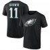 Футболка с номером A.J. Brown Philadelphia Eagles Icon - Black Футболка с номером A.J. Brown Philadelphia Eagles Icon - Black