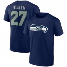 Футболка Tariq Woolen Seattle Seahawks Icon Player Name & Number - Navy