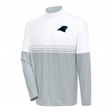 Кофта с длинным рукавом на короткой молнии Carolina Panthers Antigua Bender- White/Gray