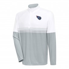 Кофта с длинным рукавом на короткой молнии Tennessee Titans Antigua Bender- White/Gray