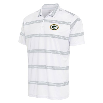 Поло Green Bay Packers Antigua Groove - White/Gray