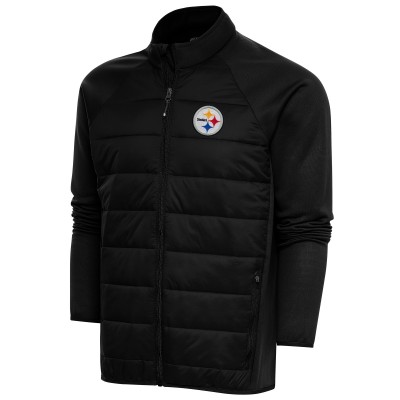 Pittsburgh Steelers Antigua Black Altitude Full-Zip Jacket