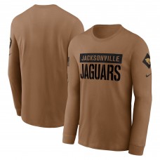 Футболка с длинным рукавом Jacksonville Jaguars Nike 2023 Salute To Service - Brown