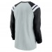 Футболка с длинным рукавом Las Vegas Raiders Nike Classic Arc Raglan Tri-Blend - Silver/Black