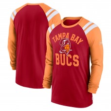 Футболка с длинным рукавом Tampa Bay Buccaneers Nike Classic Arc Raglan Tri-Blend - Red/Orange