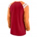Футболка с длинным рукавом Tampa Bay Buccaneers Nike Classic Arc Raglan Tri-Blend - Red/Orange