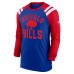 Футболка с длинным рукавом Buffalo Bills Nike Classic Arc Raglan Tri-Blend - Royal/Red