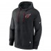 Arizona Cardinals Nike Black Layered Logo Statement Pullover Hoodie