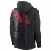 Arizona Cardinals Nike Black Layered Logo Statement Pullover Hoodie