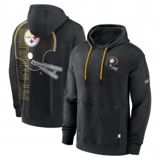 Толстовка Pittsburgh Steelers Nike Throwback Layered Logo Statement - Black