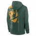 Толстовка Green Bay Packers Nike Throwback Layered Logo Statement - Green