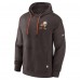 Толстовка Cleveland Browns Nike Throwback Layered Logo Statement - Brown