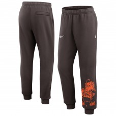 Cleveland Browns Nike Logo Crop Joggers - Brown