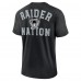 Las Vegas Raiders Nike Black Rewind Slogan T-Shirt