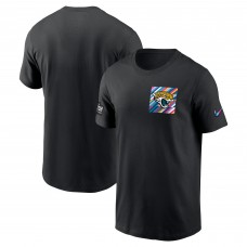 Футболка Jacksonville Jaguars Nike Black Crucial Catch Sideline Tri-Blend